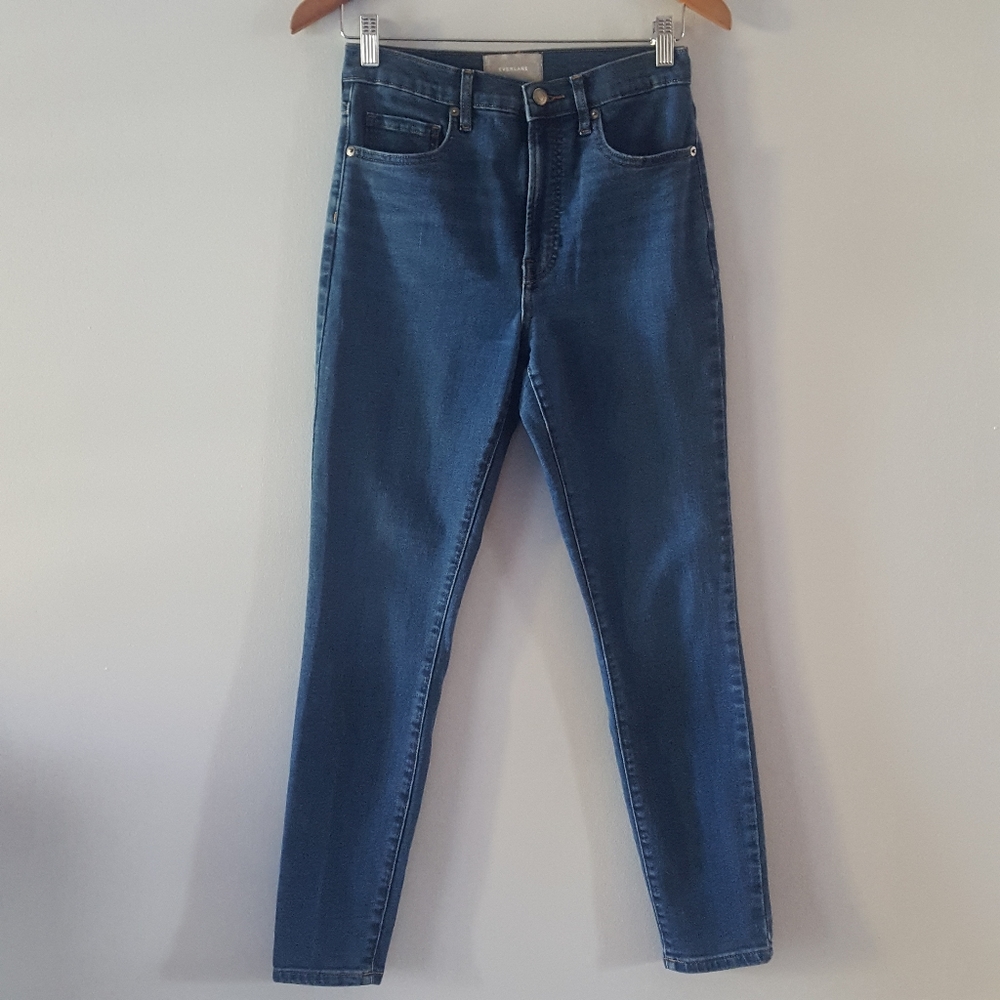 Everlane High Rise 5 Pocket Skinny Jeans Size 28 Regular